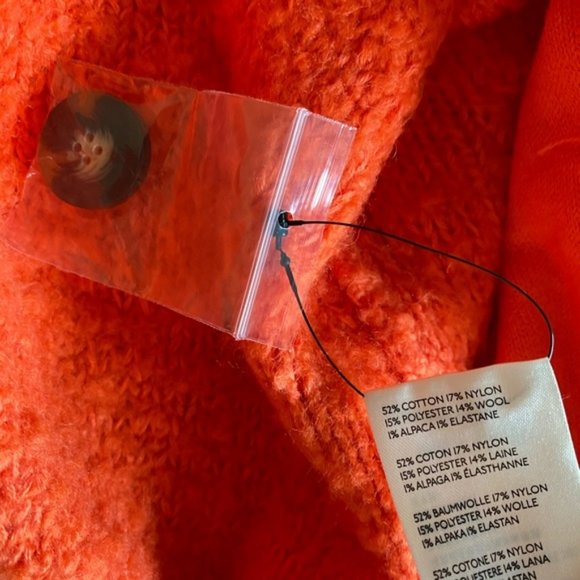 Free People Snow Drop Long Cardigan Size Small - Picture 7 of 8